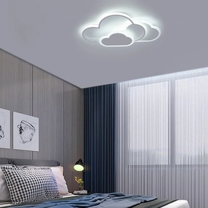 Lámpara de techo LED con forma de nube, lámpara de techo acrílica moderna con iluminación de 3 colores para sala de estar, dormitorio, habitación de niños, 52x31cm - Product Image 6