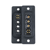 Connecteur à vis à angle droit JDS-07B 380V AC 30A à contact en cuivre plaqué or/argent IP33 pour signal et alimentation haute intensité automobile