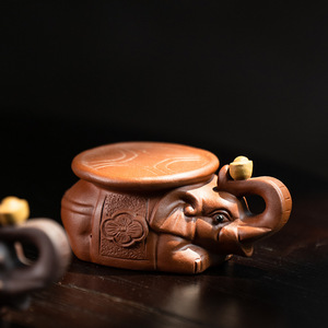Yixing Purple Clay <b>Tea</b> Pet Elephant Ornament Handmade With Lid <b>Tea</b> <b>Set</b> Accessory For Kung Fu <b>Tea</b> - Product Image 1