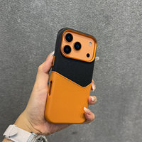 Coque de protection magnétique antichoc en cuir élégante pour iPhone 16, iPhone 17 Pro Max et iPhone 17 Air