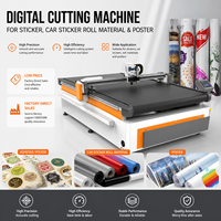 Máquina de Corte CNC de Cama Plana Digital para Papel, Plástico, Láminas, Pancartas de Gran Formato y Materiales Publicitarios