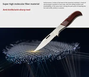 Chemise <span class=keywords><strong>de</strong></span> protection anti-coupure WANZHUO pour <span class=keywords><strong>homme</strong></span>, niveau 5 HPPE, résistante aux éclaboussures, aux piqûres et aux coupures <span class=keywords><strong>de</strong></span> couteau, vêtement <span class=keywords><strong>de</strong></span> sécurité personnel - Product Image 6