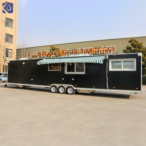 CAMPTRL Grande Cuisine Mobile Remorque Alimentaire Camion de Restauration Mobile avec Cuisine Complète Pizza Café Bonbons Chips Remorque de Traiteur - Product Image 1