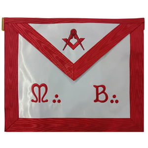 MASONIC REGALIA MASTER MASON APRON BLUE LODGE ASSR APRON -FREEMASON ASSR RED APRON - Product Image 1