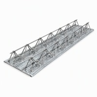 Plaque de plancher en treillis d'acier pour dalle de béton, plaque de base galvanisée Q235/Q345, fourniture d'usine