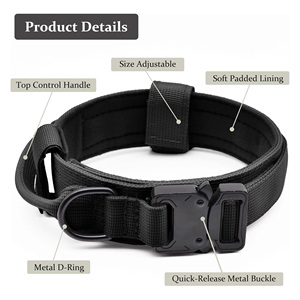 <span class=keywords><strong>Collar</strong></span> de Nailon para Perro con Hebilla Metálica de Liberación Rápida, Ajustable, Cómodo, Impermeable, con Logotipo Personalizable y Asa de <span class=keywords><strong>Control</strong></span> Reforzada - Product Image 2