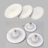 Ampoule LED UFO certifiée CE RoHS, couleur blanc doré, 6000K, 110lm/w, dimmable, PF0.9, E27 B22, 20w 30w 40w 50w