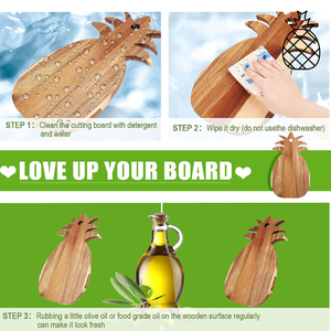 Ustomized OT ALE OOD Utting cacoard CACIA OOD ineapple ineutting Board ooheese uutting eroving ooard - Product Image 4