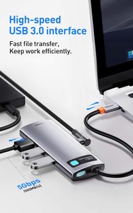 <span class=keywords><strong>Hub</strong></span> <span class=keywords><strong>USB</strong></span> Tipo <span class=keywords><strong>C</strong></span> 6 en 1, Adaptador de <span class=keywords><strong>Hub</strong></span> <span class=keywords><strong>USB</strong></span> <span class=keywords><strong>C</strong></span> 3.0 con HDMI, LAN, Lector de Tarjetas SD y TF para Computadora Portátil y de Escritorio - Product Image 5