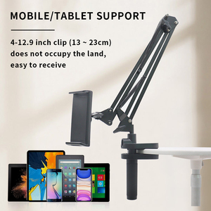 2025 <span class=keywords><strong>New</strong></span> linh hoạt cổ ngỗng cánh tay phổ có thể điều chỉnh kim loại Tablet PC đứng lười biếng điện thoại di động & máy tính bảng chủ cho giường & Máy tính để bàn - Product Image 4