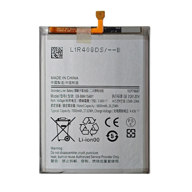 REAL CAP Replacement Battery EB-BM415ABY for Samsung Galaxy M41 M51 Tab M62 F62 Cell Phone Smartphone Batteries Factory OEM