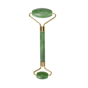100% Natural crystal gemstone facial massager green jade face roller massage with box - Product Image 2