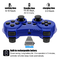 Manette de jeu sans fil pour console PS 3, joystick à double vibration pour PS3, manette pour PS3, contrôleur BT