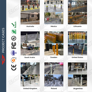 Stainless Steel Column <strong>Post</strong> Underground Mount Automatic Rising Parking Barrier Bollard - Product Image 6