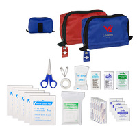 Trousse de premiers secours portable mini format, personnalisable avec logo et couleur, pour activités de plein air, survie, camping, blessures quotidiennes, promotion professionnelle.
