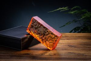 50*100*200mm クリアカラー 鋳造ソリッドガラスブリック 装飾用ホットメルト バブルクリスタルガラスブロック - Product Image 5