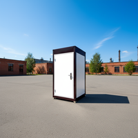 Toilettes mobiles intelligentes en acier, fabrication directe usine, cabine de toilettes préfabriquée portable, design européen, pour chantiers extérieurs et espaces publics