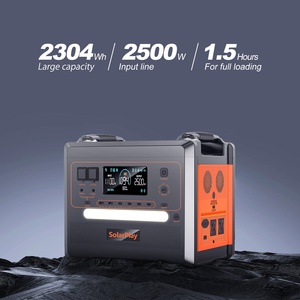 Kit Générateur Solaire à Onde Sinusoïdale Pure LiFePO4 2500W avec MPPT Pliable 400W Compatible Voiture Charge Rapide Stock UE/US Maison Extérieur - Product Image 3