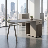 Poste de travail de bureau individuel avec cloison, bureau informatique moderne pour employés, ensemble de mobilier de direction de luxe, vente en gros
