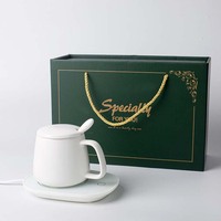 Ensemble de tasse et chauffe-café en céramique avec Logo personnalisé, auto-chauffant électrique, contrôle de la température, thé intelligent