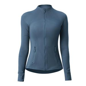 Spring and Summer Collar Sports <b>Jacket</b> Breathable <b>Yoga</b> Top with Seamless Design for Spring Fitness Running Set of <b>Jacket</b> Top - Product Image 3