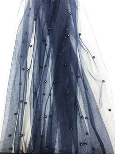 Đính cườm ngọc trai dệt Sheer lưới không thấm nước lưới vải cho cô gái buổi tối Ăn mặc - Product Image 6