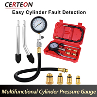 Kit testeur de compression moteur avec raccords rapides et en laiton pour manomètre de cylindre de moto