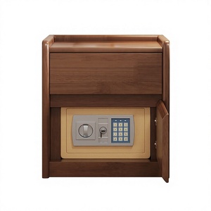 Caja fuerte oculta pequeña para mesita de noche con cerradura de contraseña, gabinete de almacenamiento multifuncional, caja fuerte para mesita de noche. - Product Image 1