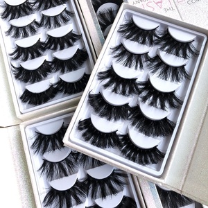 Volume moelleux et classique 3D vison cils vendeur 5D vrai vison pleine bande vison cils en gros - Product Image 3