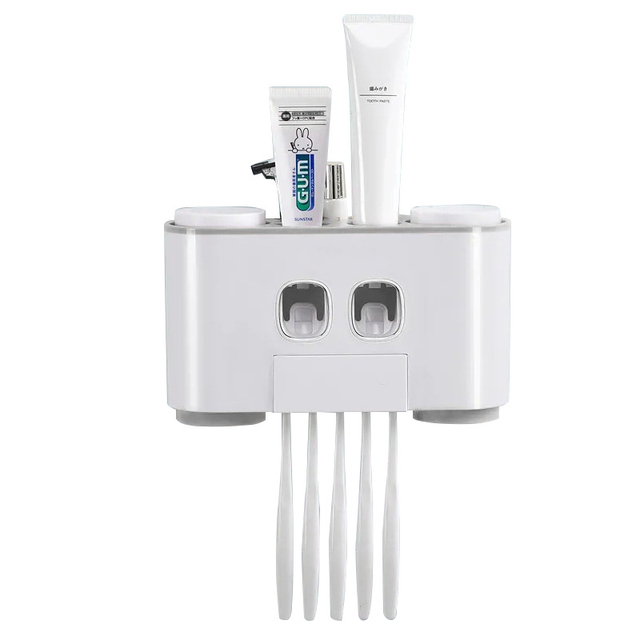 Bathroom Sterilizer Toothbrush Toothpaste Holder Wall Mount