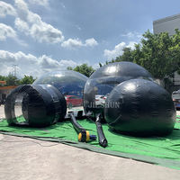 Tente gonflable de quarantaine scellée par air de bâche de PVC tente de désinfection imperméable gonflable avec le plancher à vendre