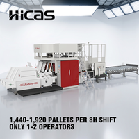 Machine de clouage automatique de palettes en bois 12 pistolets ±2mm avec servo, marque européenne, PLC intégré, empileur CE SF2000