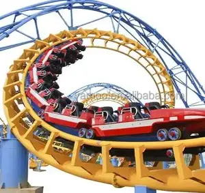 Diskon roller coaster roda taman bermain murah pabrik Cina roller coaster halaman belakang mini