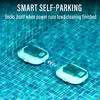 Aspirateur de piscine robotisé automatique sans fil, nettoyage intelligent, charge rapide, fonctionne sur batterie, pour les débris de piscine