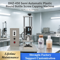 Machine de capsulage 450A/B à tête unique pour bouteilles, bouchons à vis, couvercles en plastique, capsules couronne, jus, bière, confiture, métal et verre, vente en gros d'usine à prix bas