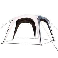 Tente de camping dôme pentagonal extra-large quatre saisons à ouverture rapide avec auvent, idéale pour l'extérieur et la protection solaire