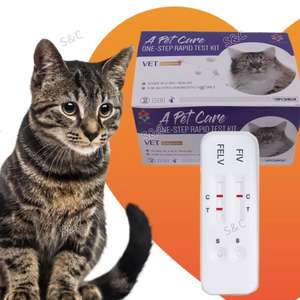 뜨거운 판매 고양이 면역 결핍 바이러스 항체 검사 키트 수의학 검사 + 백혈병 바이러스 콤보 신속 검사, FIV + FeLV - Product Image 2