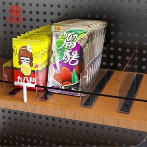 Rak Supermarket bentuk L plastik 2.8mm pembagi pajangan Toko Khusus untuk rak Gondola - Product Image 3