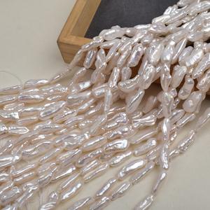 Cuentas Sueltas de Perlas de Agua Dulce Barrocas Naturales de Zhuji, de 8-10 mm, Blancas, con Orificio Recto, para Hacer Joyas y Accesorios - Product Image 4