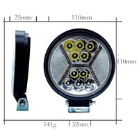 Barre lumineuse de travail LED ambre blanc de 4 pouces, guide de lumière, phare de moto, phare tout-terrain, feu antibrouillard, camion, remorque, SUV, chariot élévateur