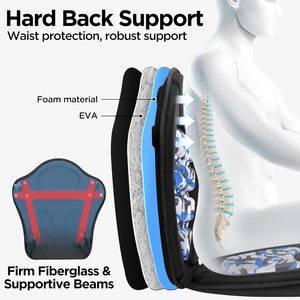 초두꺼운 신펑 카약 시트 등받이 지지대 <span class=keywords><strong>EVA</strong></span> 폼 폴리에스터 섬유 하드 교체용 패들 보드 SUP 워터플레이 맞춤형 - Product Image 4