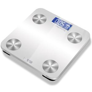 Calculadora de IMC Digital de vidrio de 180kg Báscula de baño Báscula de grasa corporal Digital inteligente - Product Image 3