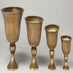 <b>Set</b> of 4 Different Sizes Modern Designer Flower Vases Superior Quality Metal Material Vase Home Decoration Flower Pots and Vase - Product Image 1