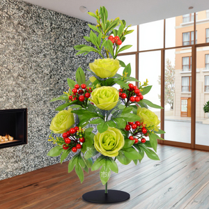 Mô Phỏng Hoa Hồng Lụa Hoa Thân Thiện Với Môi Đa-Mảnh Trang Trí Nội Thất Nhân Tạo Hoa Đồ Trang Trí 42Cm 11 Fugui Trái Cây - Product Image 4