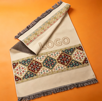 Tapis de prière blanc, cadeau musulman islamique, Seccade Sajjadah, tapis de prière turc de haute qualité, doux, lavable, Eid Mubarak Ramadan