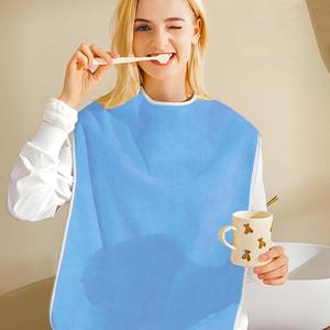 Nuevo babero para adultos, impermeable para ancianos, Gel impreso, babero de silicona reciclable para adultos - Product Image 5