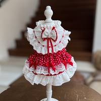 Tenues pour chats et chiens en dentelle douce et respirante, directement de l'usine, pour mariages, fêtes, anniversaires, festivals et célébrations spéciales