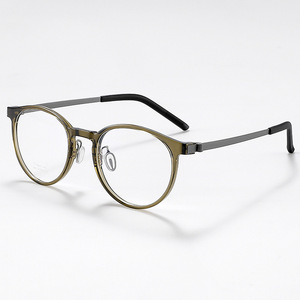 إطار نظارات ليندي كلاسيكي خفيف للغاية عالي قصر النظر للرجال شكل وجه ماسي كلاسيكي للبيع بالجملة - Product Image 5