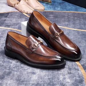 Zapatos de Cuero con Punta en Pico Estilo Británico, Versión Coreana, Formales de Negocios, Transpirables, para Hombre - Product Image 2