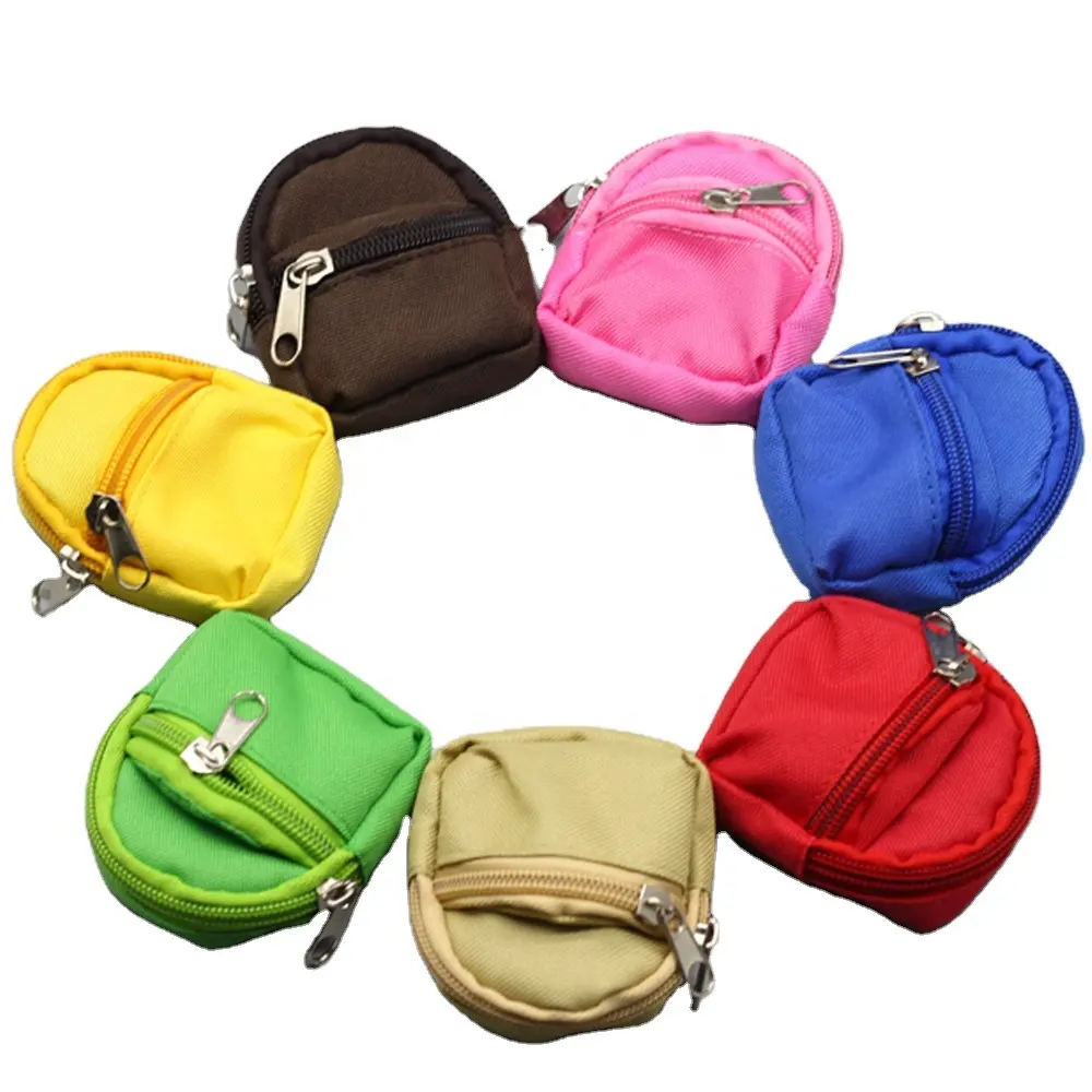 Mini bolsa de mochila em forma de bolsa, chaveiro com porta-moedas para mulheres